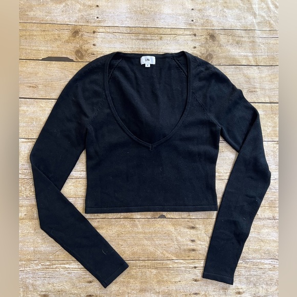 LPA Tops - LPA Caliana Tie Top in Black